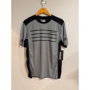 Fasthouse Classic Cartel SS‎ Jersey Mens Lg Heather Grey Black MTB MX 5822-7010